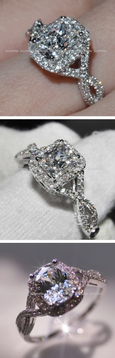 Solpresa Paris Unique Zircon Diamond Ring
