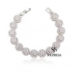 Solpresa Zircon Inlaid Dazzling Star Diamond Bracelet